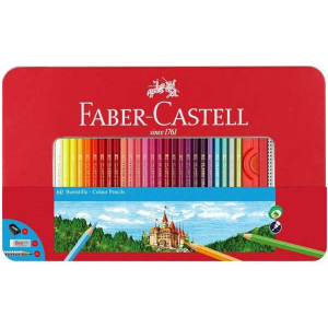 Ξυλομπογιές Faber-Castell Σετ σε Κασετίνα 60τμχ
