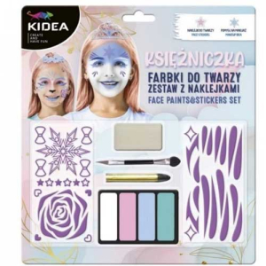 Χρώματα προσώπου KIDEA Princess Pastel - Παλέτα 4 χρωμάτων