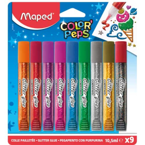 Maped Κόλλα Glitter Color Peps 9 Χρωματα (813010)