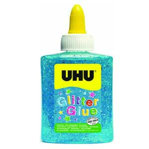 UHU Glitter Glue Χρυσόκολλα 90ml Μπλε