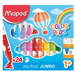 Μαρκαδόροι Maped Color Peps Maxi 24τμχ Χοντροί