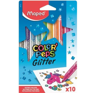 Μαρκαδόροι Maped Glitter 10 χρώματα