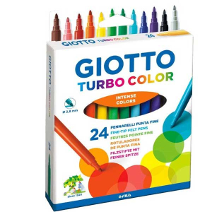 Μαρκαδόροι Giotto Turbo Color 24τεμ.
