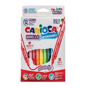 Μαρκαδόροι Carioca Birello Dual Top 12 χρώματα