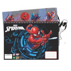 Μπλοκ Ζωγραφικής GIM 40 Φύλλων Spiderman
