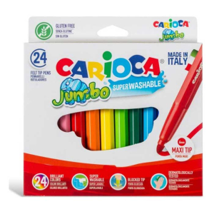 Μαρκαδόροι Carioca Jumbo 24 χρώματα