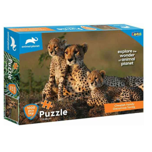Puzzle Animal Planet Οικογένεια Τσιτάχ 2D 1000pcs