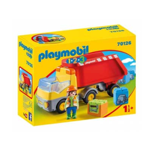 Playmobil 1.2.3 Ανατρεπόμενο Φορτηγό με εργάτη