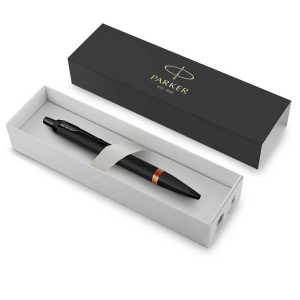 Parker Ballpoint Black Orange Vibrant Ring στυλό