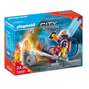 Playmobil Gift Set Πυροσβέστης με αντλία νερού