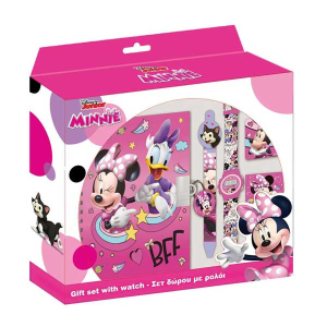 Ημερολόγιο Σετ με Ρολόϊ Disney Minnie Mouse