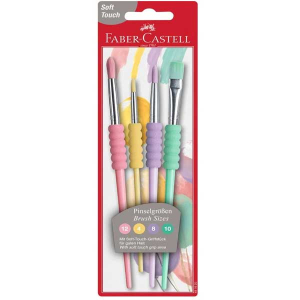 Faber Castell σετ πινέλα 4ΤΜΧ. Soft Touch Νο4,8,10,12