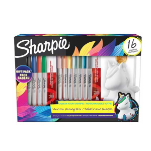 SHARPIE Permanent Marker Gift Pack Unicorn Κουμπαράς