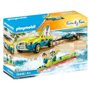 Playmobil Αυτοκίνητο με Ανοιχτή Οροφή και Κανό (70436)