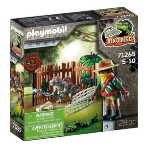 Playmobil Dino Rise - Δεινοσαυροι Μωρό Σπινόσαυρος Και Λαθροκυνηγός
