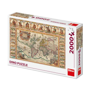 Puzzle Dino Ιστορικός Χάρτης Κόσμου 2000 τμχ