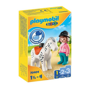 Playmobil 1.2.3 Αναβάτρια με άλογο