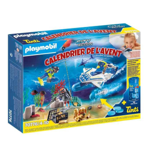 Playmobil Χριστουγεννιάτικο Ημερολόγιο Παιχνίδι στην μπανιέρα με αστυνόμους (70776)