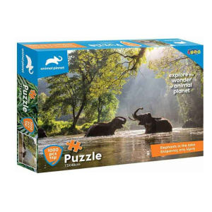 Puzzle Animal Planet Ελέφαντες Στη Λίμνη 2D 1000pcs