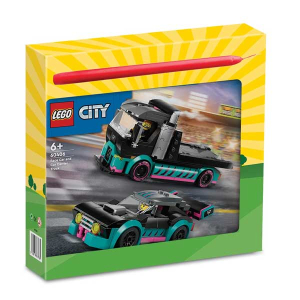 Λαμπάδα LEGO City Race Car and Car Carrier Car