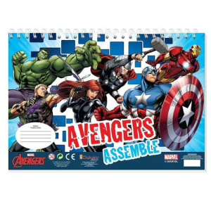 Μπλοκ Ζωγραφικής Avengers Assemble 40 Φύλλων