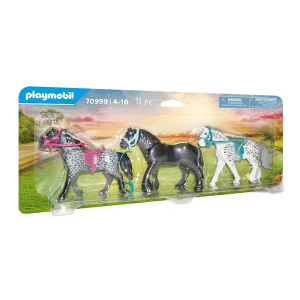 Playmobil Country Τρία Άλογα: Friesian, Knabstrupper & Andalusian