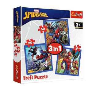 Puzzle Trefl Spiderman 3 in 1 106pcs