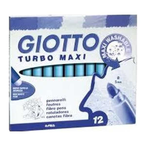 Μαρκαδόροι Giotto turbo Μaxi 12τεμ.Γαλάζιο