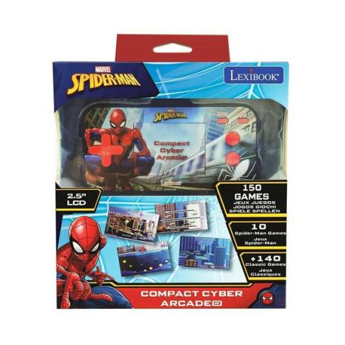 Lexibook Spiderman Compact Cyber Arcade Portable Console LCD Colour Screen Με 150 Παιχνίδια